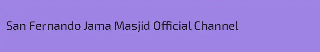 San Fernando Jama Masjid Official Channel
